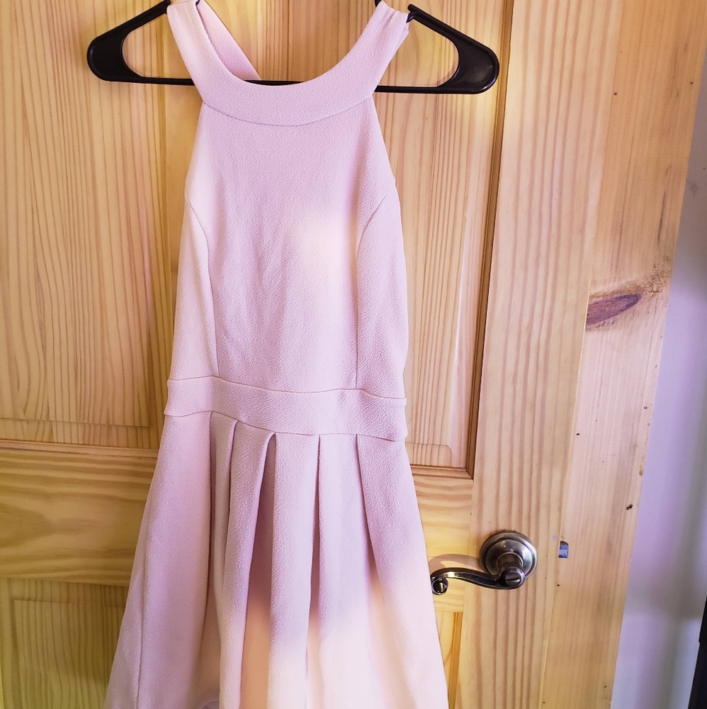 Light Pink Cute Bow Dress